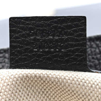 Gucci Pebbled Calfskin Medium Soho Flap Crossbody Black Black 7 of 10