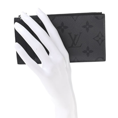 Louis Vuitton Reverse Monogram Eclipse Taiga Coin Card Holder 2 of 7