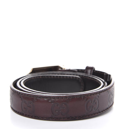 Gucci Guccissima Belt 85 34 Dark Brown 3 of 7