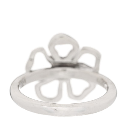 Tiffany Sterling Silver Open Flower Ring 53 6.5 4 of 8