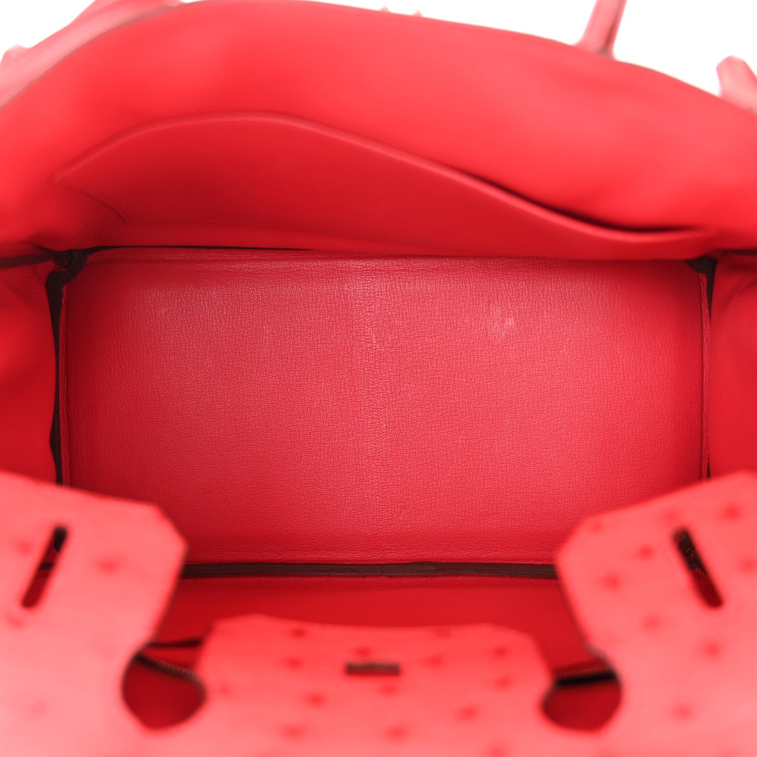 Hermes Ostrich Birkin 30 Rouge Vif 5 of 11