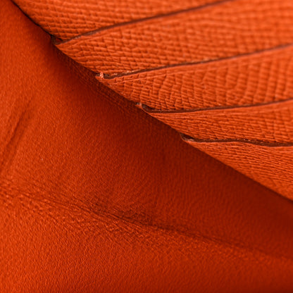 Hermes Epsom Kelly Longue Wallet Orange 9 of 11