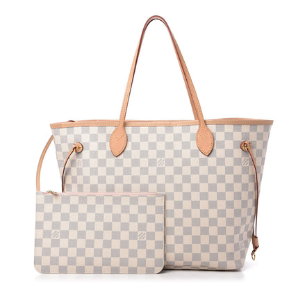 Louis Vuitton Damier Azur Neo Neverfull MM Rose Ballerine 1 of 11