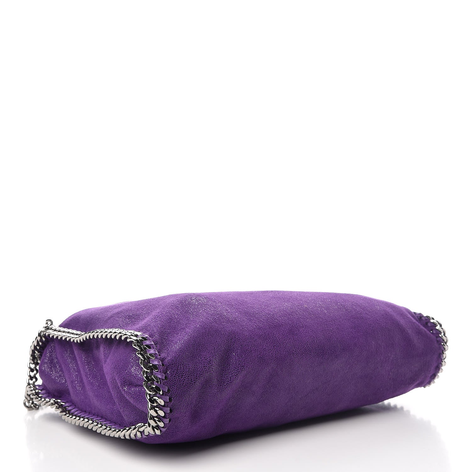 Stella McCartney Shaggy Deer Small Falabella Fold Over Tote Bright Purple 5 of 10