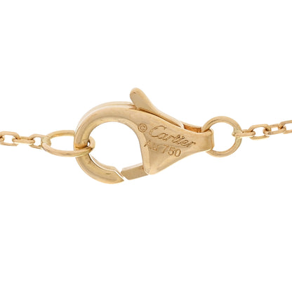 Cartier 18K Yellow Gold Diamond Mother of Pearl XS Amulette de Cartier Pendant Necklace 4 of 5