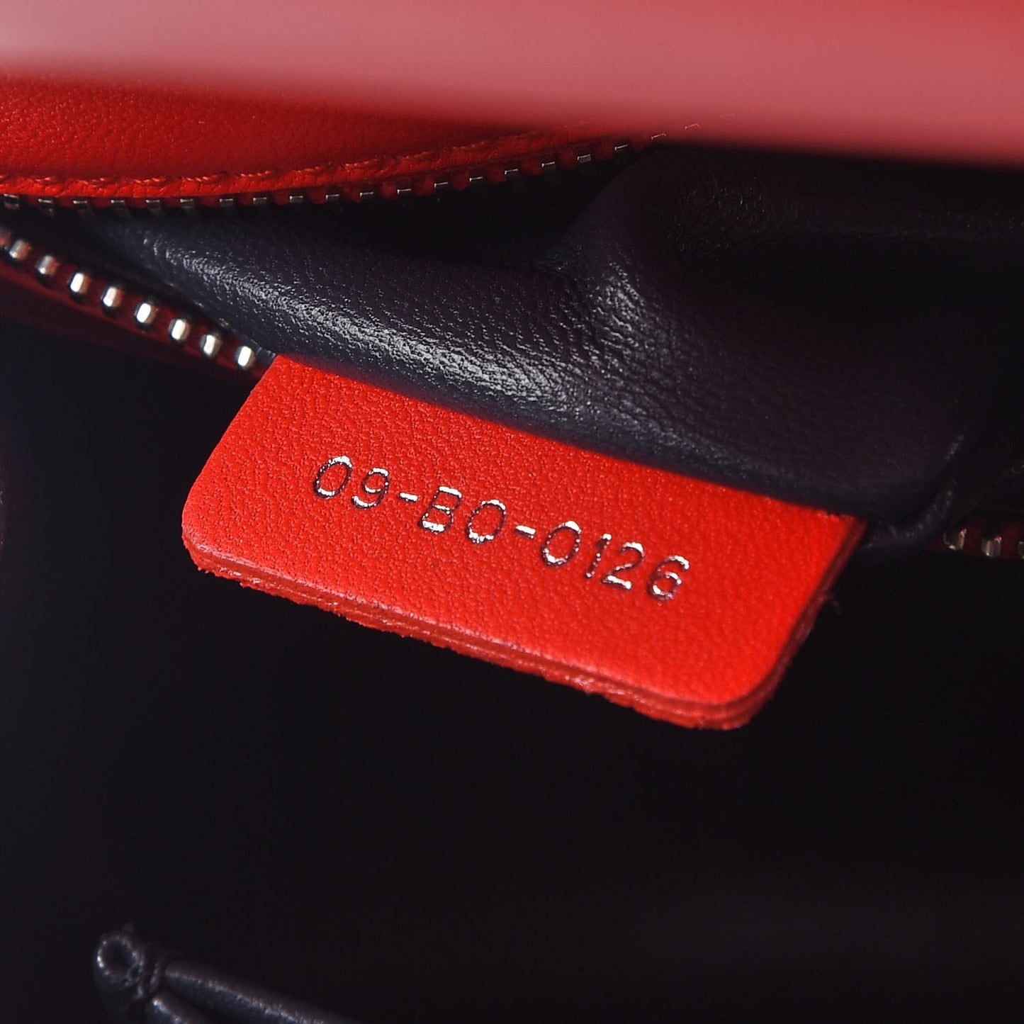 Patent Micro-Cannage Medium Diorama Flap Bag Red