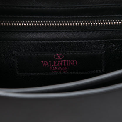 Valentino Garavani Vitello Loveblade Embellished Chain Flap Bag Black Multicolor 6 of 6