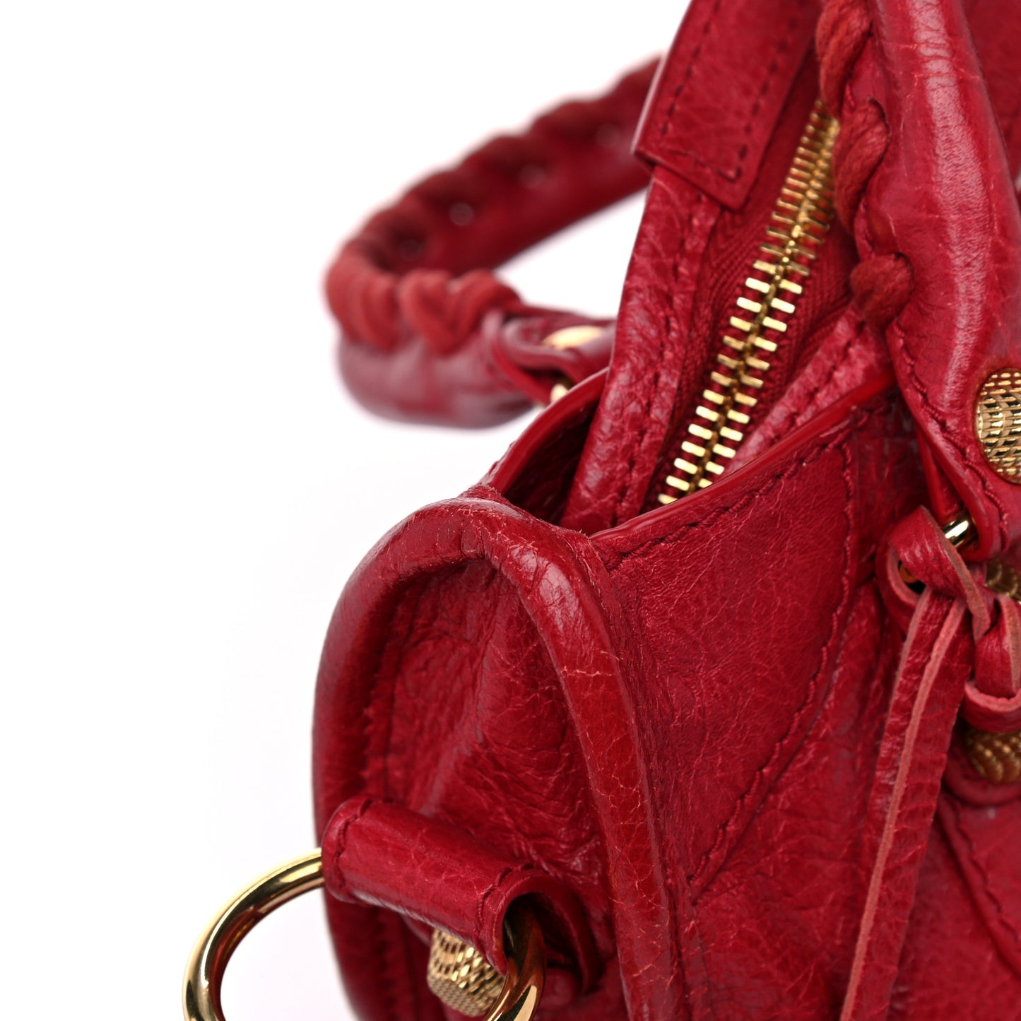 Agneau Giant 12 Gold Hardware Mini City Rouge Sapphire