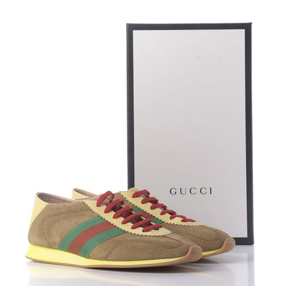 Gucci Suede Web Mens Rocket Sneakers 9.5 Nocciola Burro 11 of 11