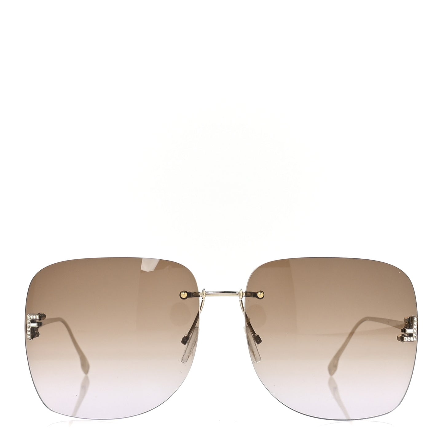 Metal Crystal Sunglasses FE4134US Gold