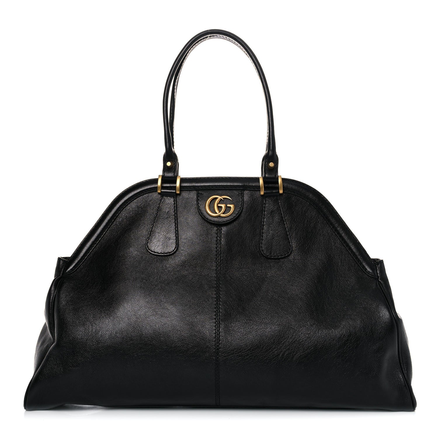 Gucci Calfskin Large Re(Belle) Top Handle Bag Black 1 of 15