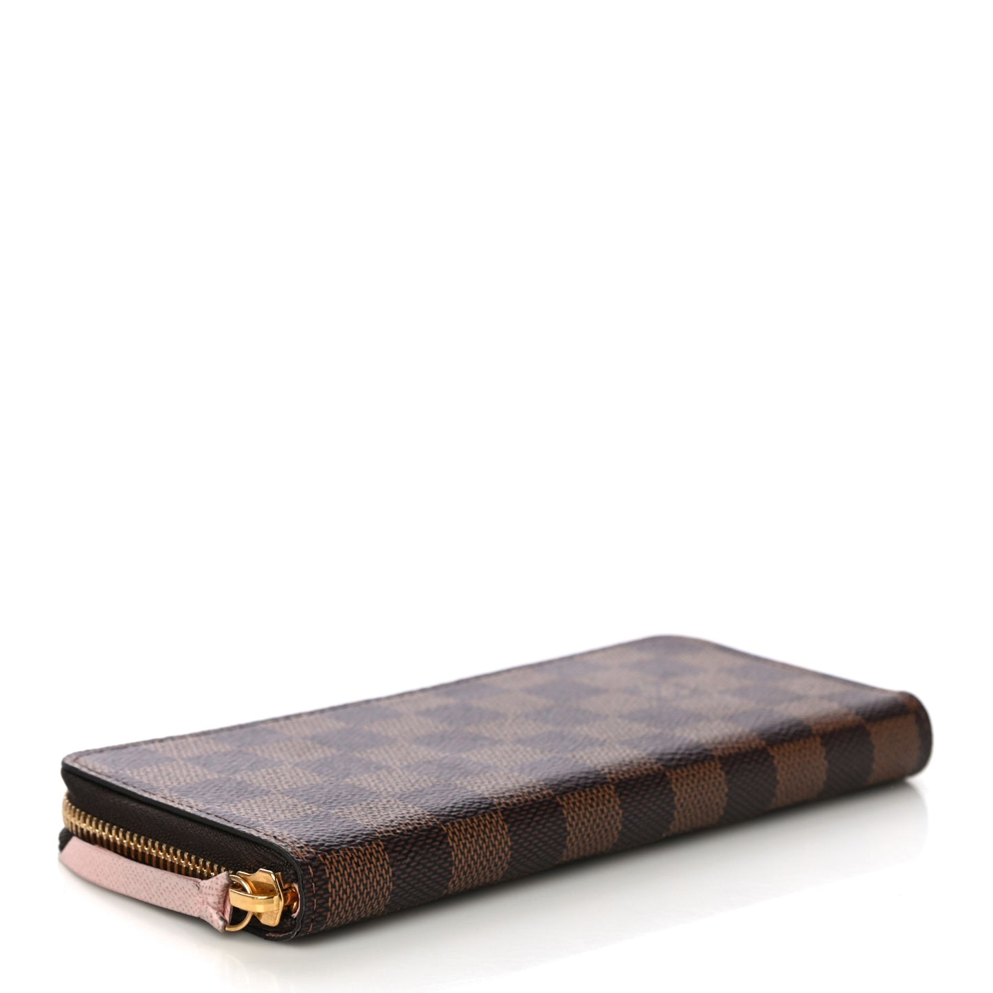 Damier Ebene Clemence Wallet Rose Ballerine