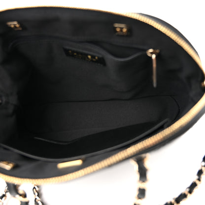 Chanel Patent Quilted Shiny Coco Small Shopping Bag Black 5 of 11