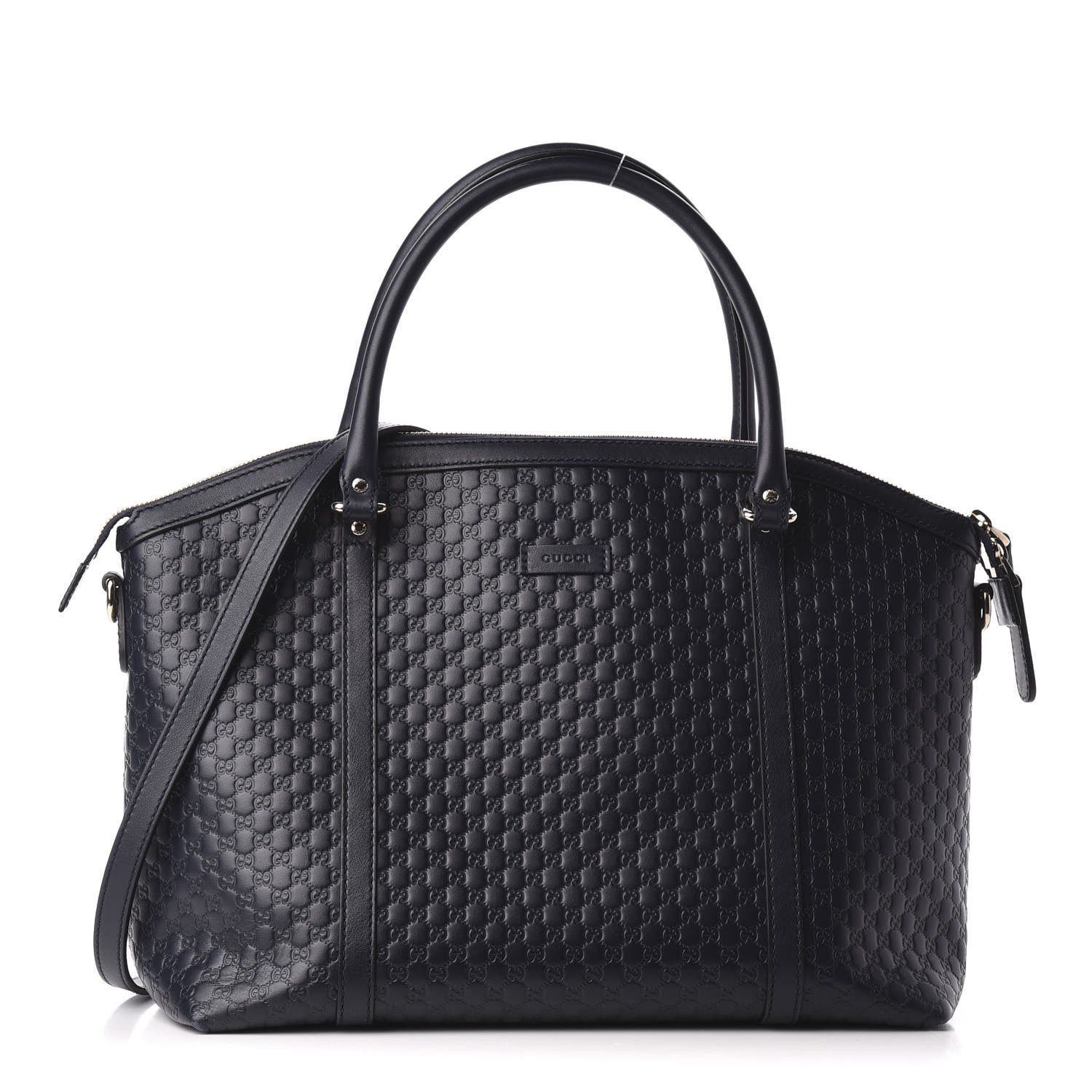 Gucci Soft Microguccissima Dome Satchel Navy 1 of 10