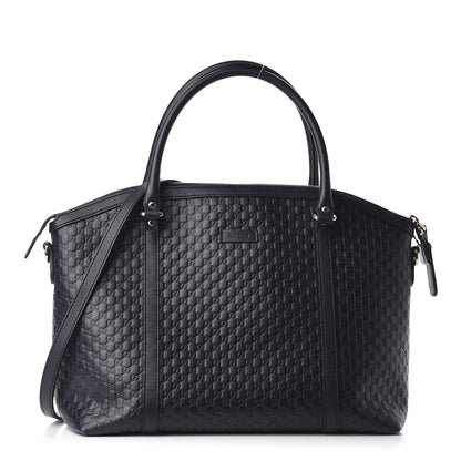 Gucci Soft Microguccissima Dome Satchel Navy 1 of 10