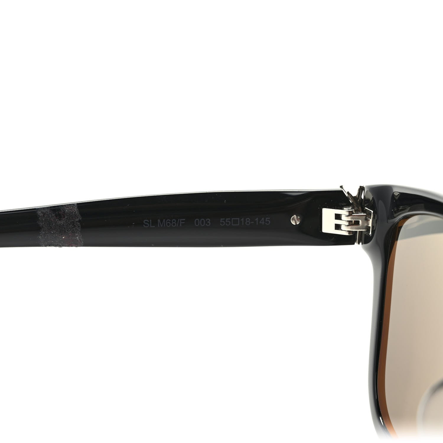 Saint Laurent Acetate Square Sunglasses SL M68 Black 7 of 9