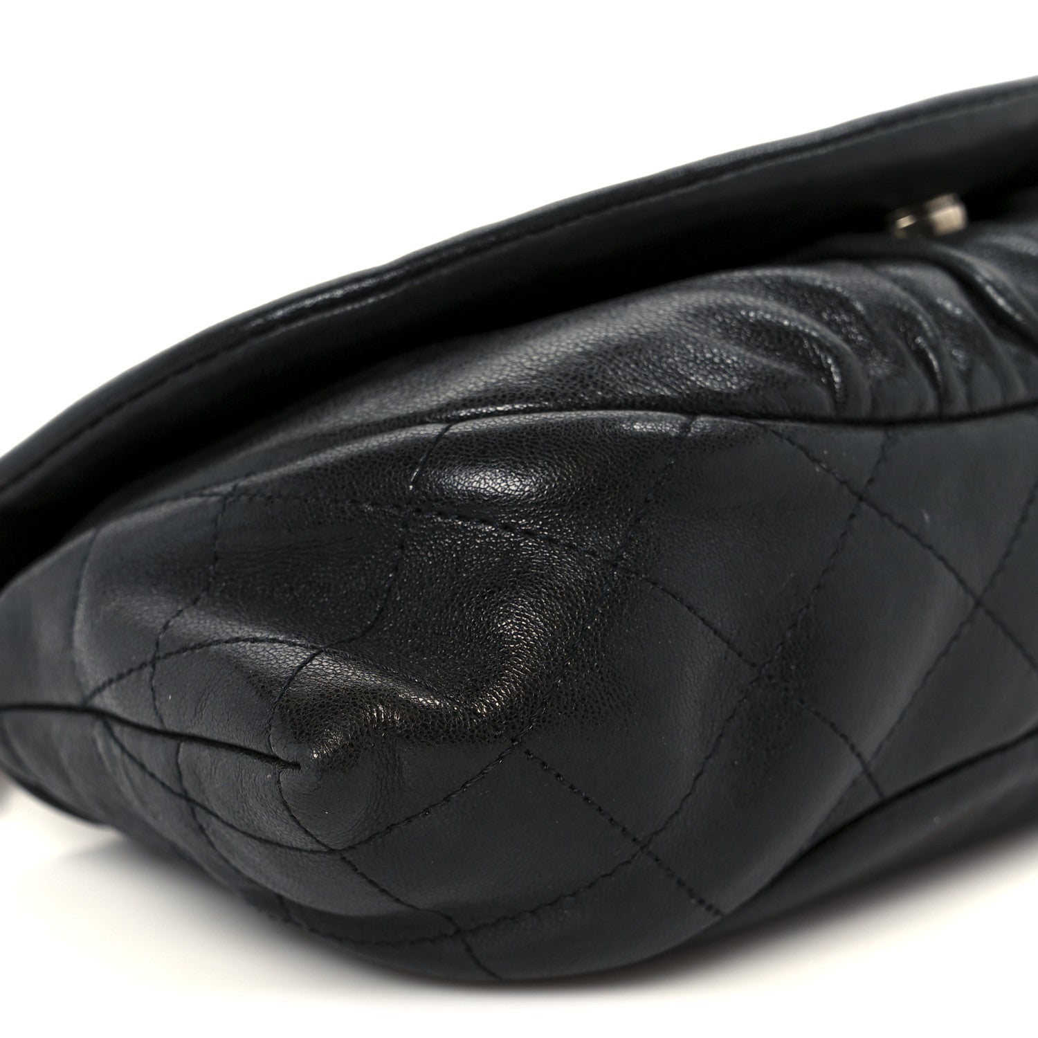Chanel Lambskin Half Moon Wallet On Chain WOC Black 11 of 13