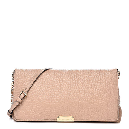 Burberry Signature Grain Medium Mildenhall Crossbody Bag Pale Apricot 1 of 9