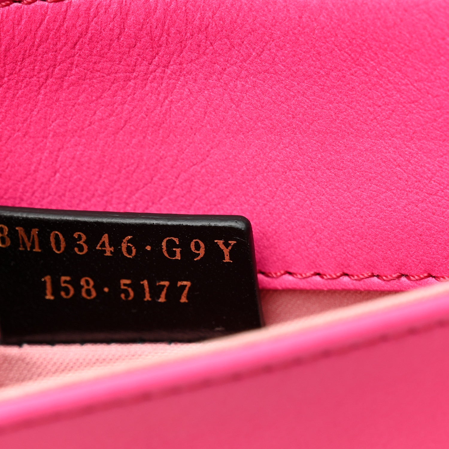Fendi Vitello Flamingo Tube Wallet on Chain Fuchsia 1781926