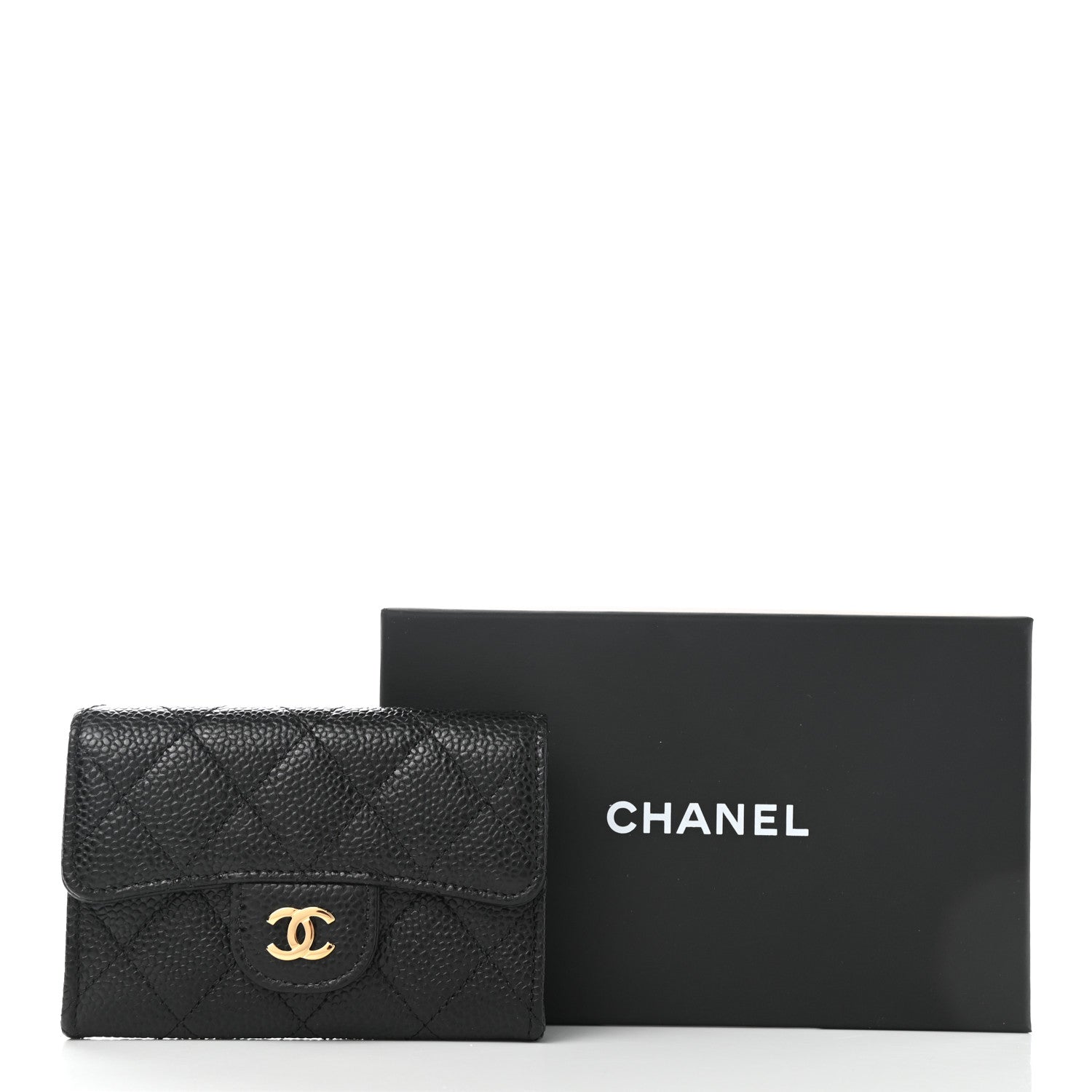 Chanel Caviar Quilted Flap Card Holder Black 8 of 8