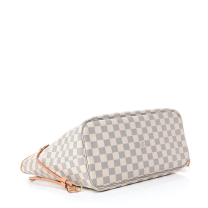 Louis Vuitton Damier Azur Neo Neverfull MM Rose Ballerine 4 of 10