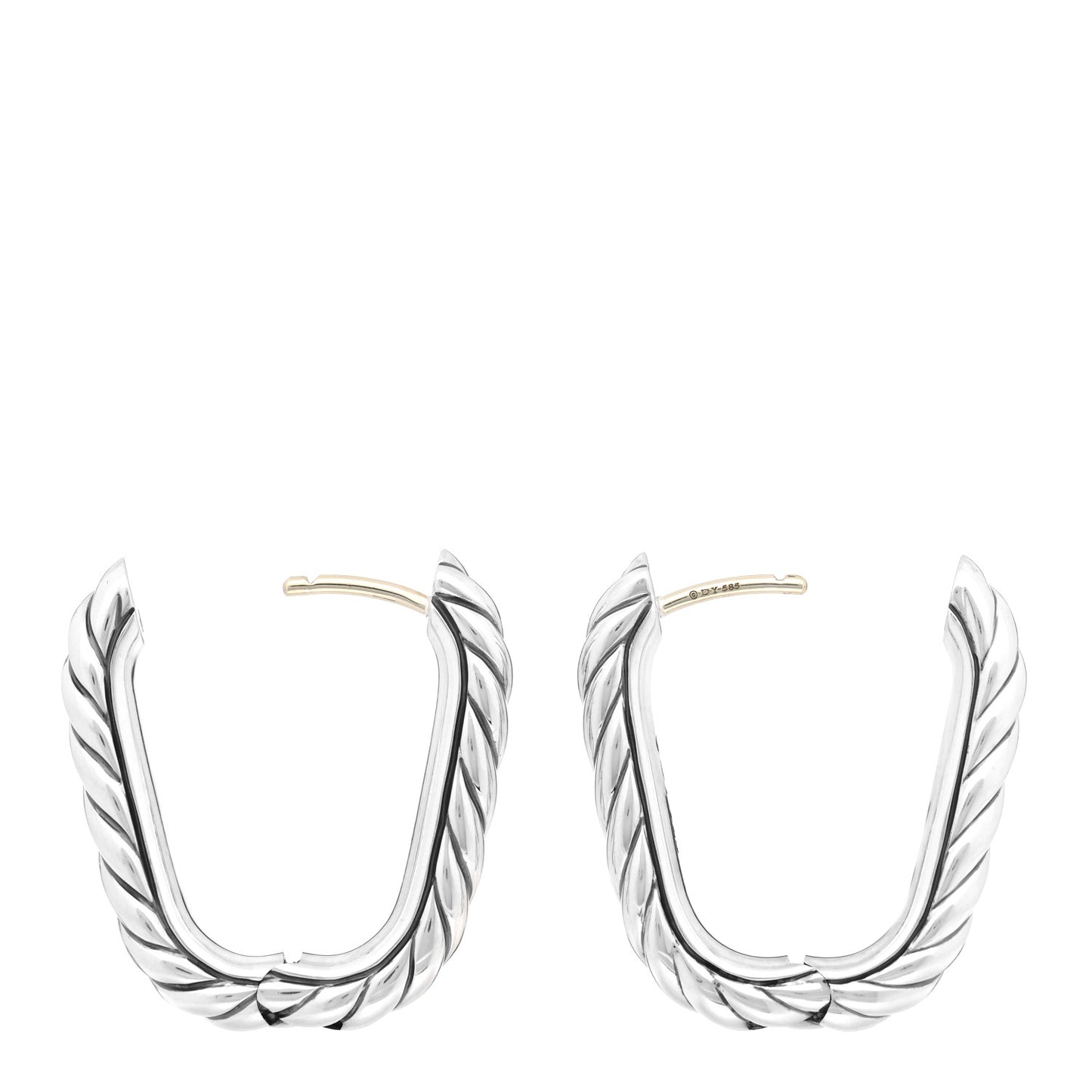 Sterling Silver DY Madison Hoop Earrings