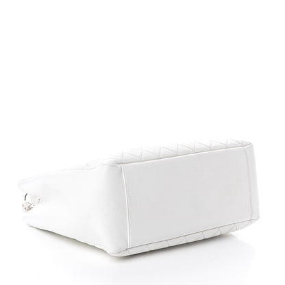 Chanel Caviar Quilted Grand Shopping Tote GST White 3 of 11