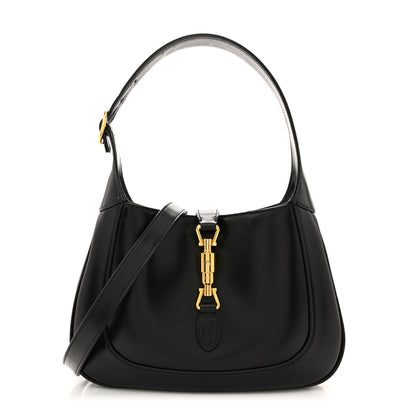 Gucci Boarded Dyana Lux Calfskin Small Jackie 1961 Hobo Black 1 of 12