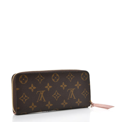 Louis Vuitton Monogram Clemence Wallet Rose Ballerine 3 of 7