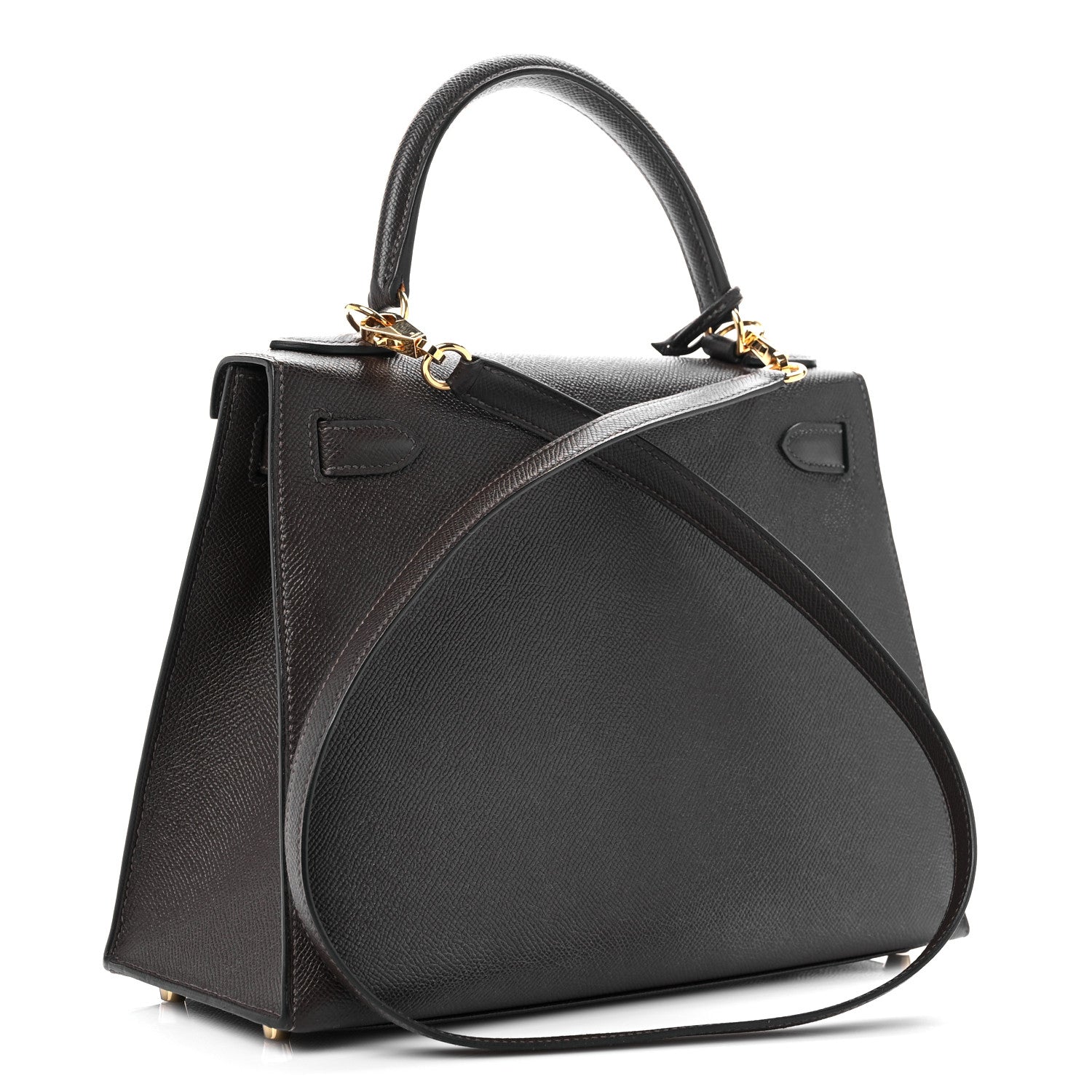 Hermes Epsom Kelly Sellier 28 Chocolate 3 of 10
