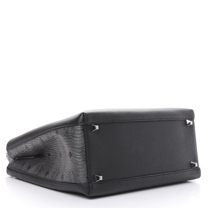 MCM Grained Calfskin Visetos Medium Sarah Hobo Black 5 of 11