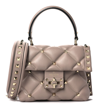 Valentino Garavani Nappa Mini Candystud Top Handle Bag Poudre 1 of 9