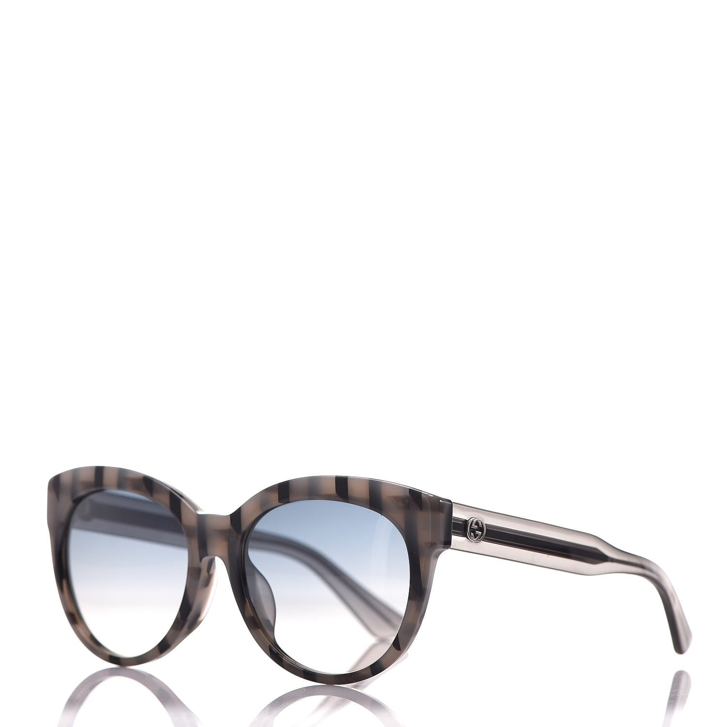 Gucci Cat Eye GG3757/F/S Sunglasses Gray Black 1 of 8