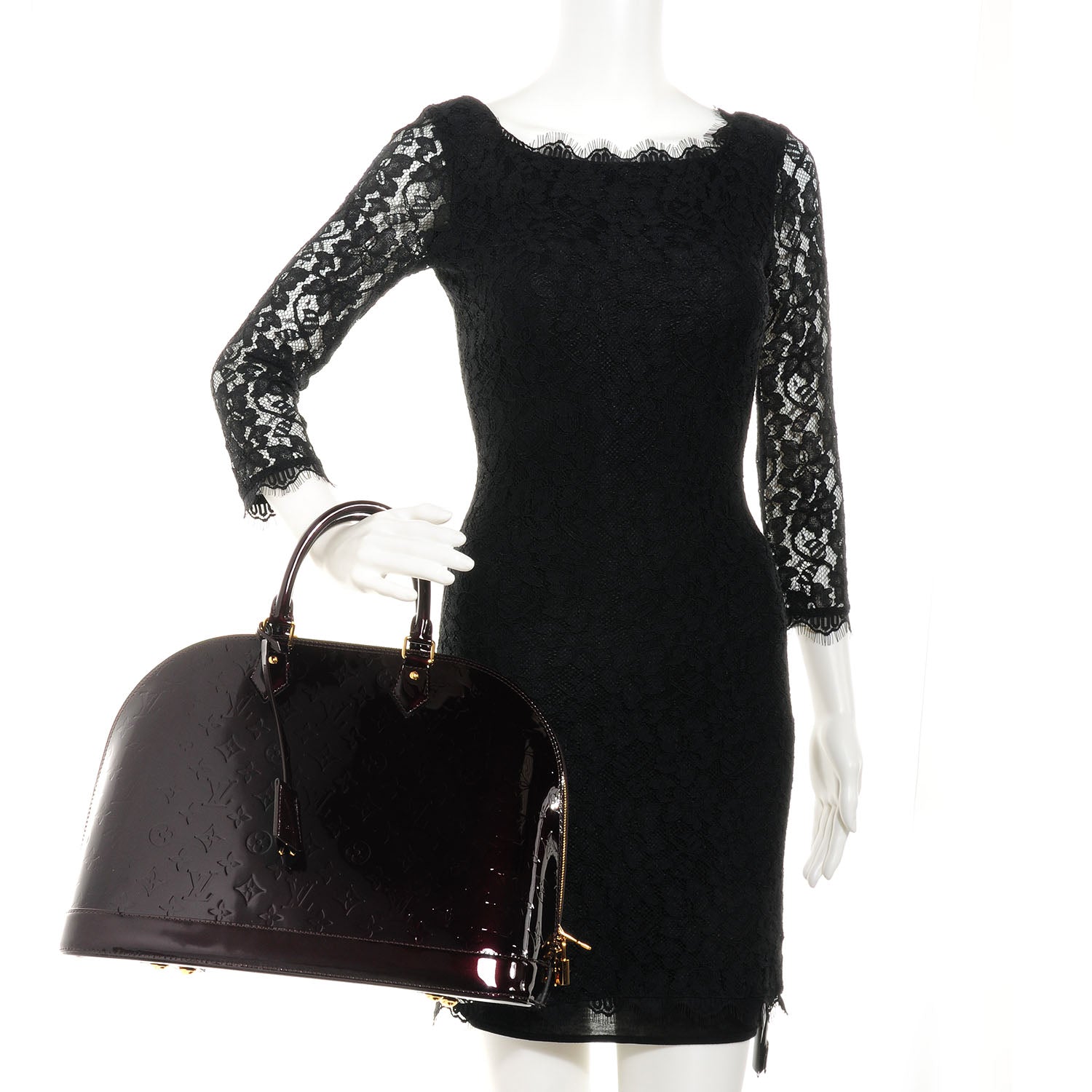 Louis Vuitton Vernis Alma GM Amarante 2 of 7