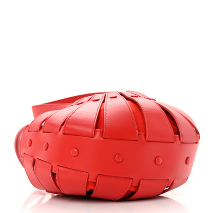 Bottega Veneta French Calfskin Small Shell Bag Chili Tomato 5 of 13