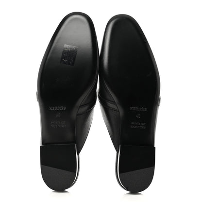 Hermes Goatskin Oz Mules 40 Black 5 of 9