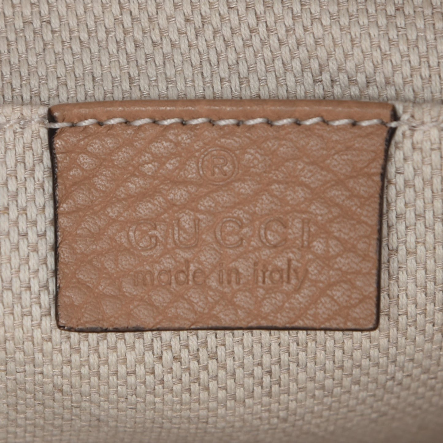 Pebbled Calfskin Small Soho Disco Bag Rose Beige
