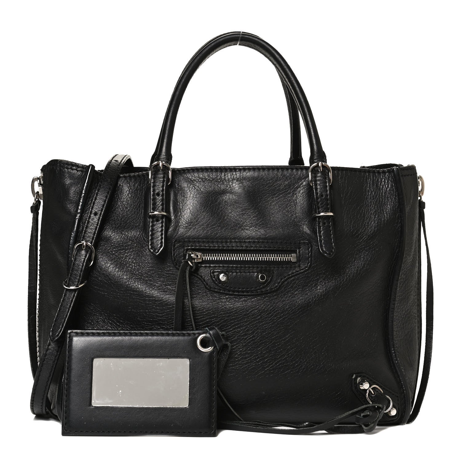 Balenciaga Calfskin Papier Mini A4 Tote Black 1 of 15