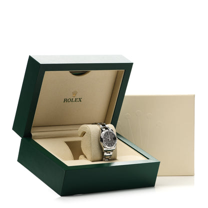 Rolex Stainless Steel 18K White Gold 31mm Oyster Perpetual Datejust Watch Dark Grey 278274 5 of 5