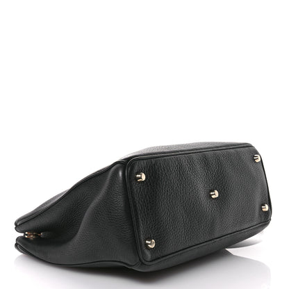 Christian Dior Bullcalf Medium Diorissimo Tote Black Rose Indien 5 of 12