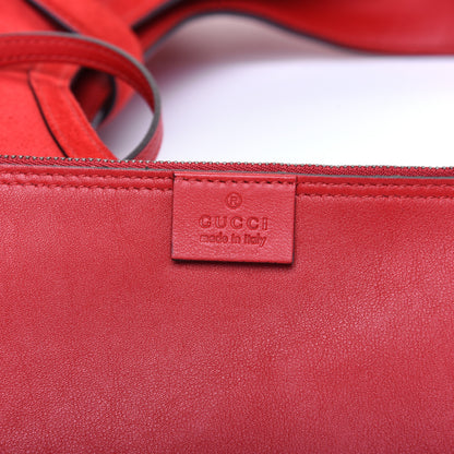 Gucci Soft Suede Web Large Jackie Hobo Red 8 of 15