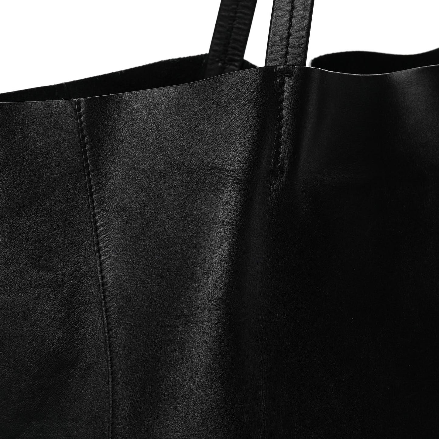 Calfskin Medium Horizontal Cabas Phantom Black