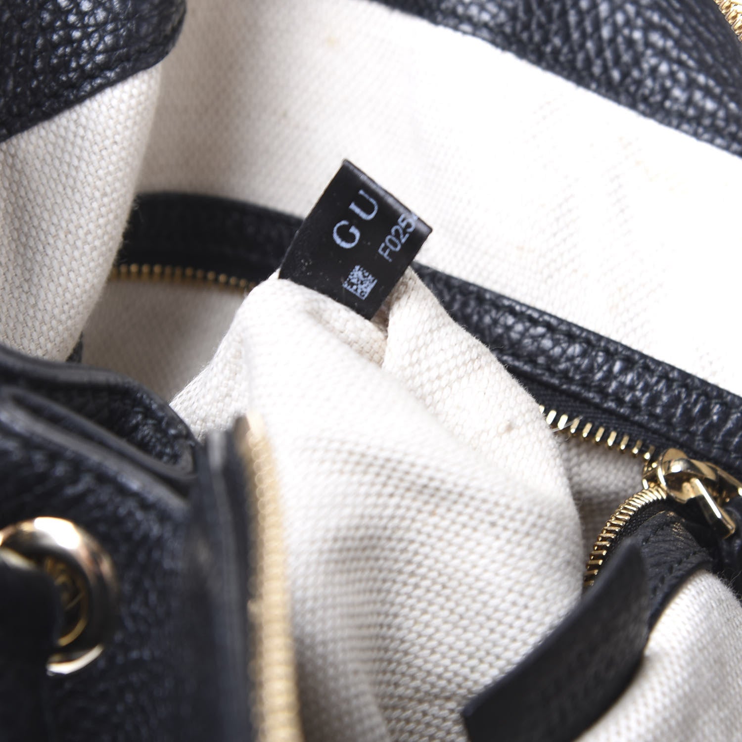 Gucci Pebbled Calfskin Large Soho Hobo Black 6 of 9