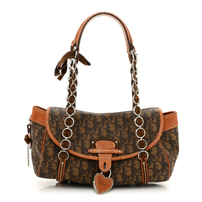 Christian Dior Monogram Romantique Trotter Flap Bag Brown 1 of 16