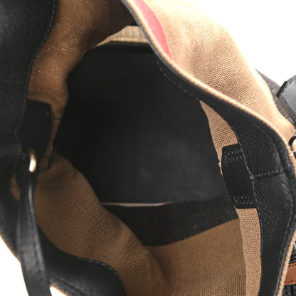 Burberry Canvas Mega Check Mini Ashby Tassel Crossbody Black 6 of 11