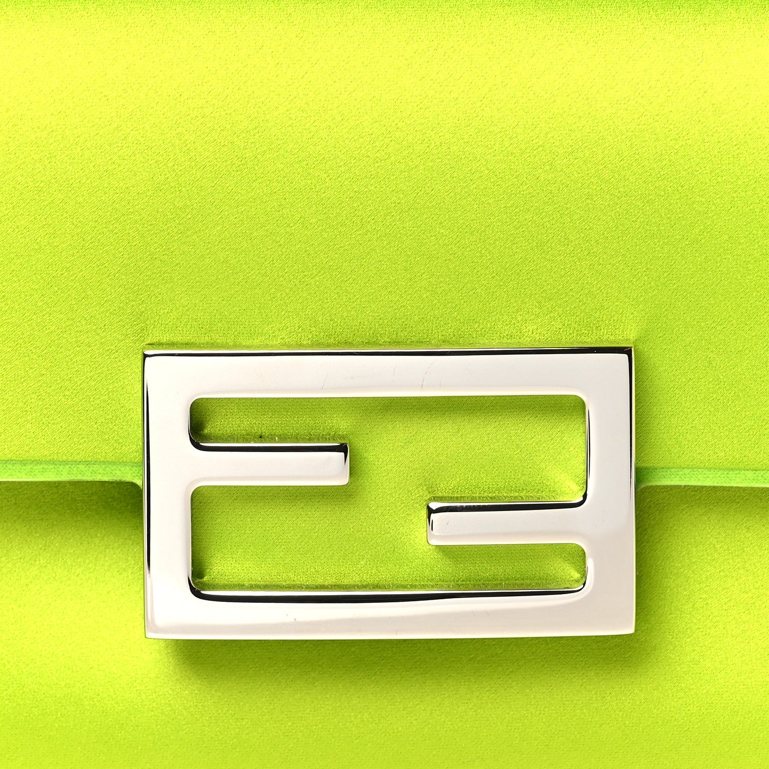 Fendi Silk Satin Phone Baguette Wasabi 8 of 11