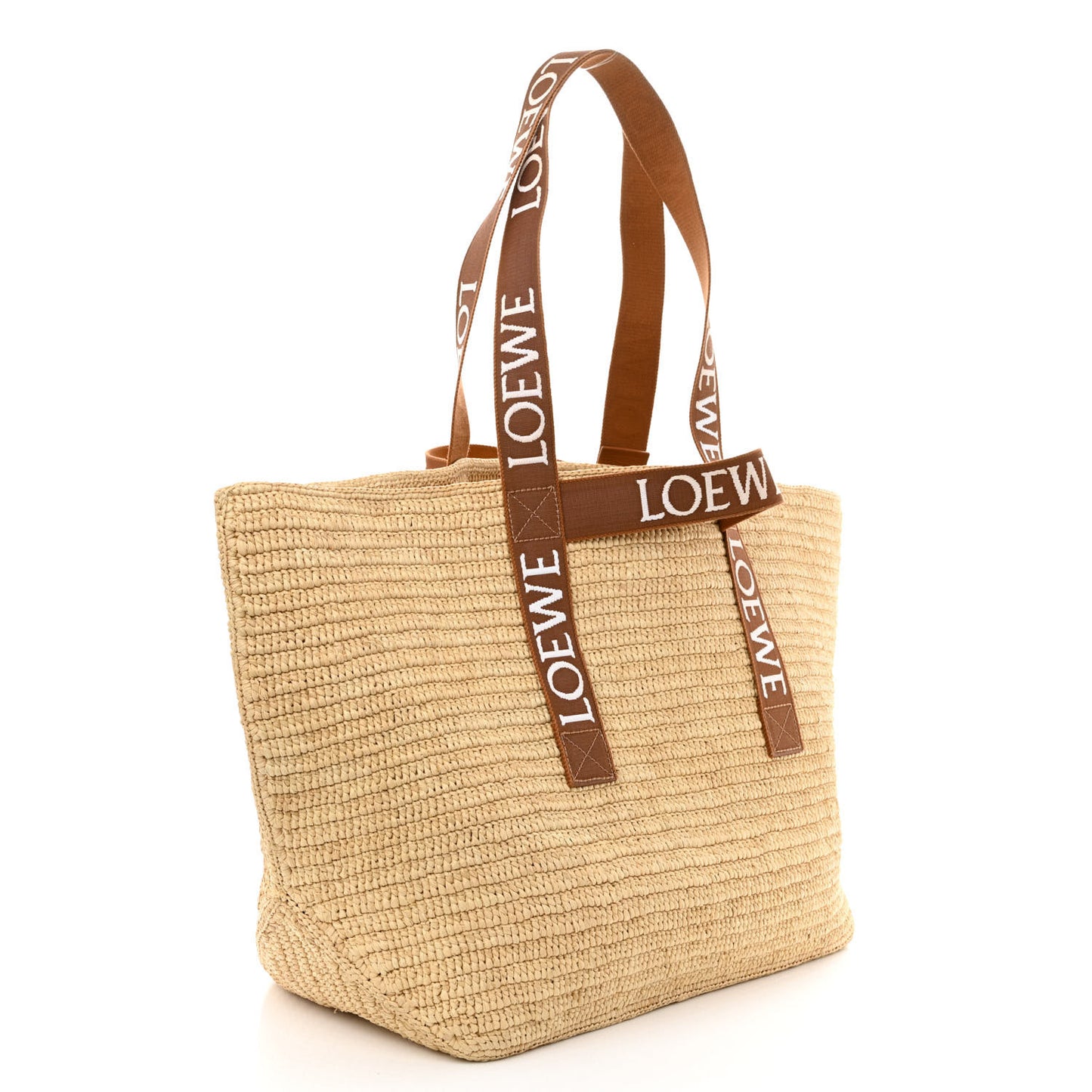 Raffia Paula's Ibiza Fold Shopper Tote Natural Tan