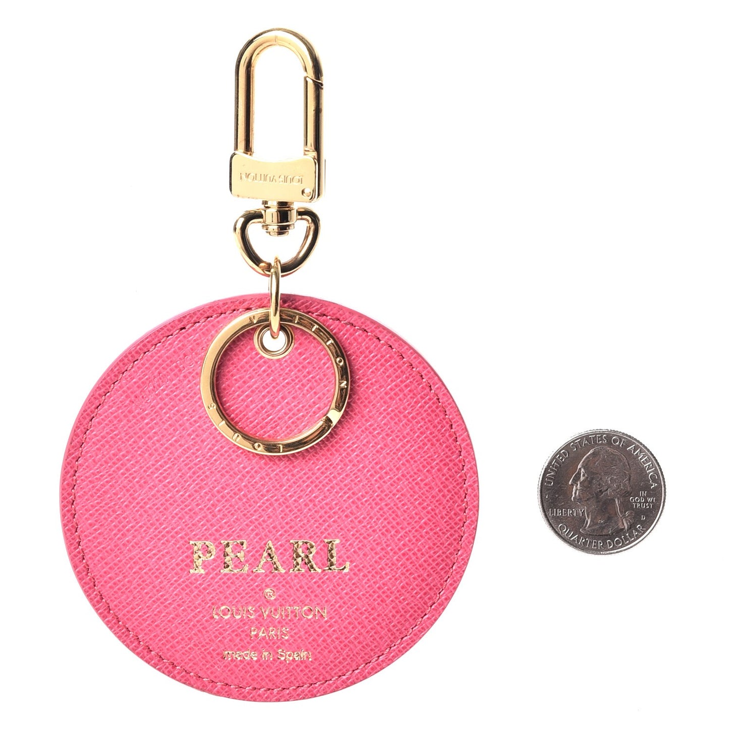 Monogram Illustre V Bag Charm Key Ring Grenade