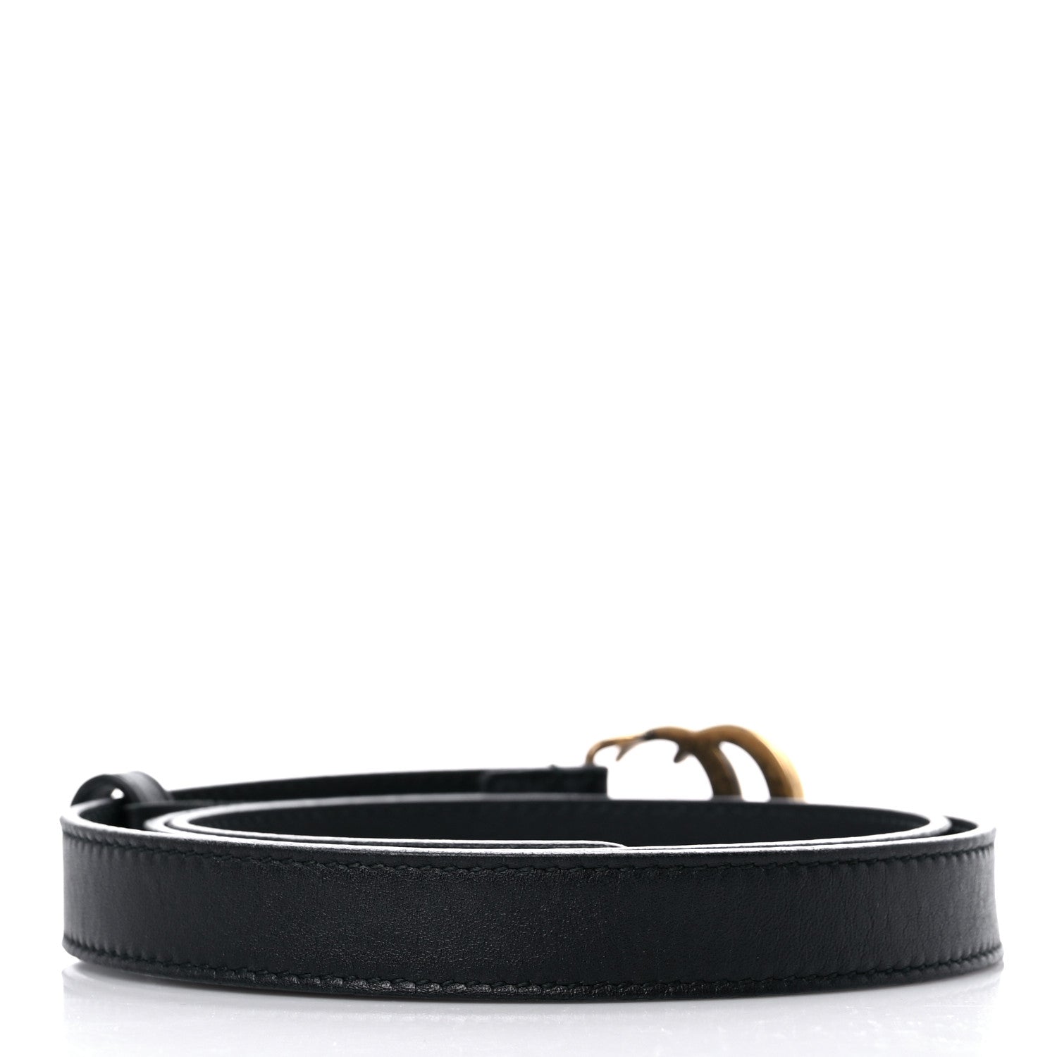 Gucci Calfskin Double G 20mm Belt 85 34 Black 2 of 5
