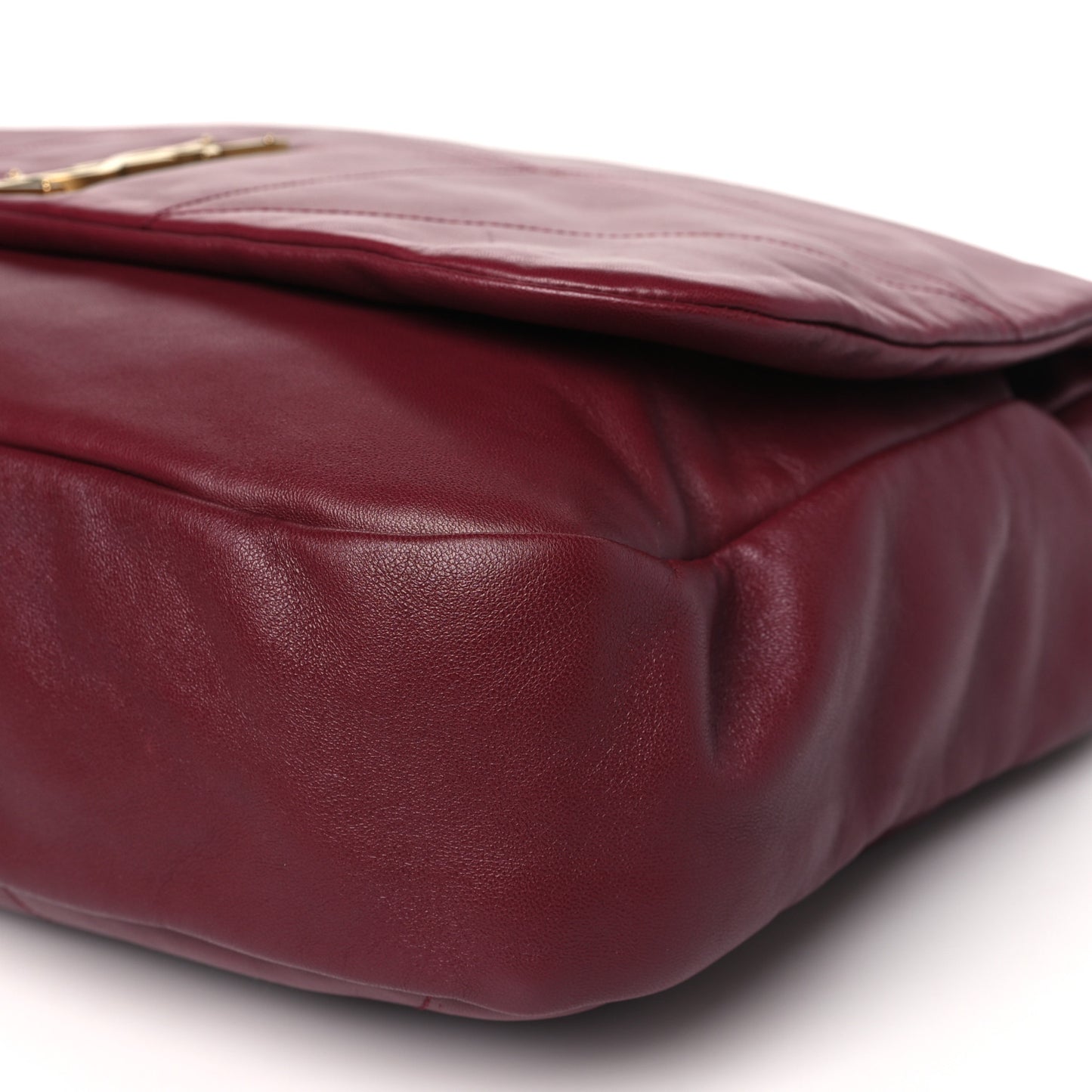 Lambskin Matelasse Monogram Large Jamie 4.3 New Dark Bordeaux
